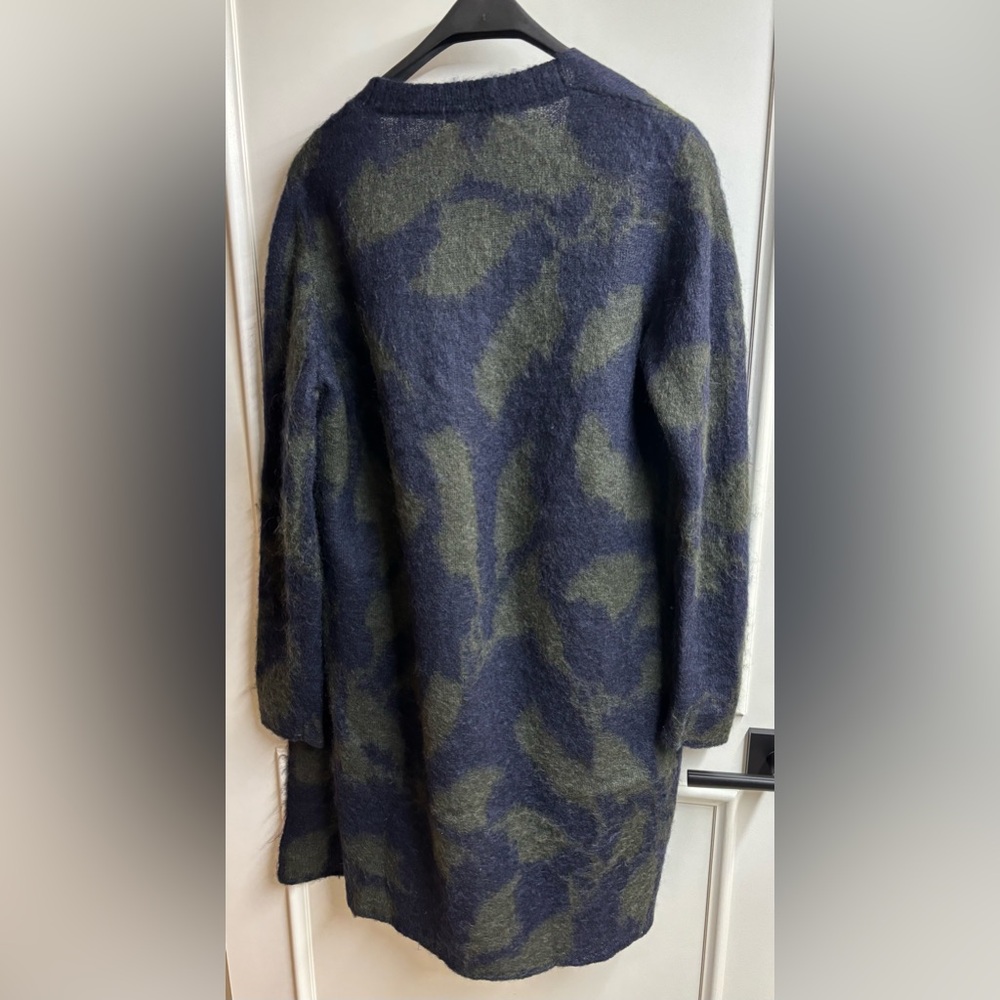 COS Mohair Blend Sweater in Olive and Navy